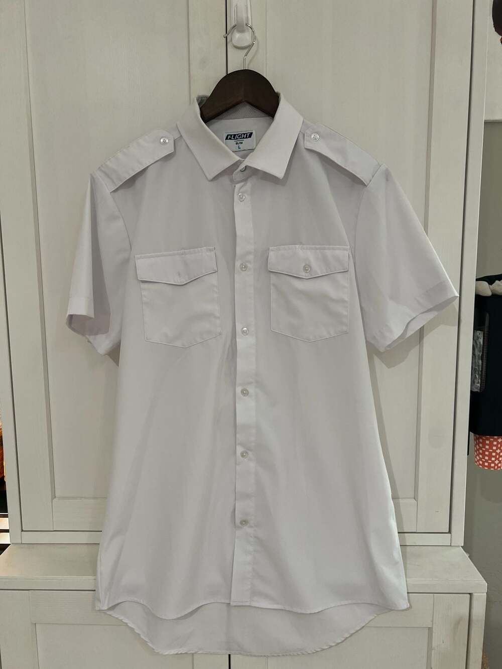 Flight Performance Short Sleeve Slim Fit Pilot Shirt Size L